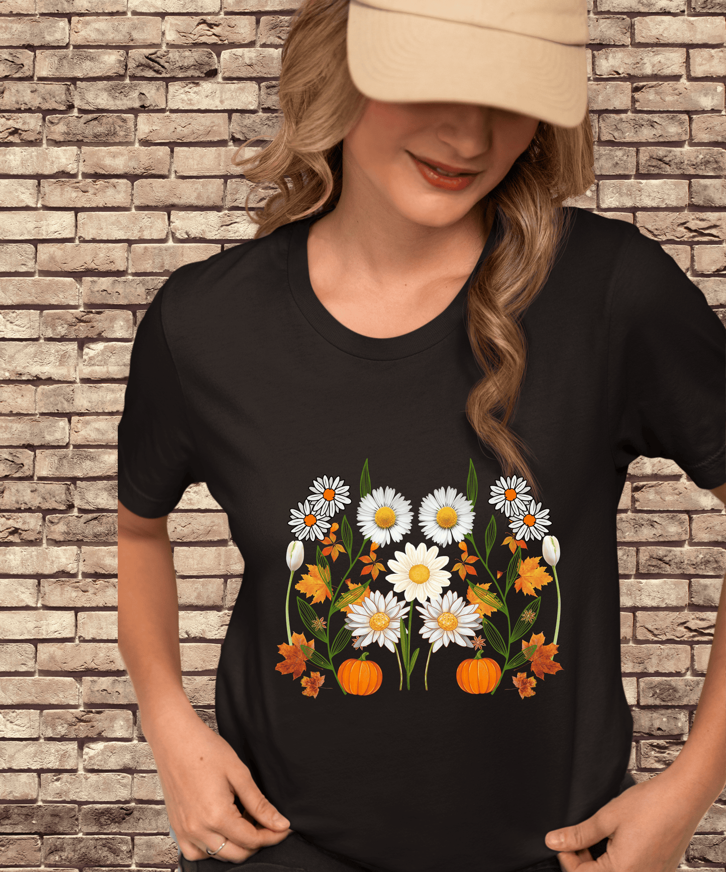 Floral Design Female Classic T-Shirt 100% cotton