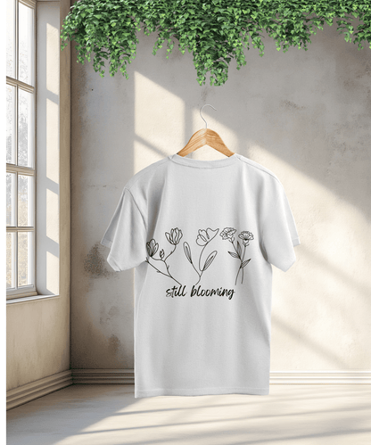 Minimal Floral Graphic Female T-Shirt Bright Colors – Elegant & Everyday Comfort