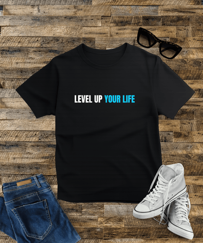 "Level Up Your Life" Male Oversized Standard T-Shirt