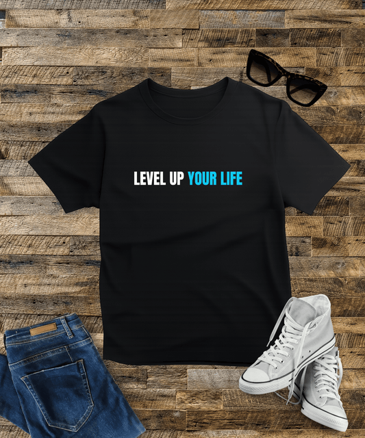 "Level Up Your Life" Male Oversized Standard T-Shirt