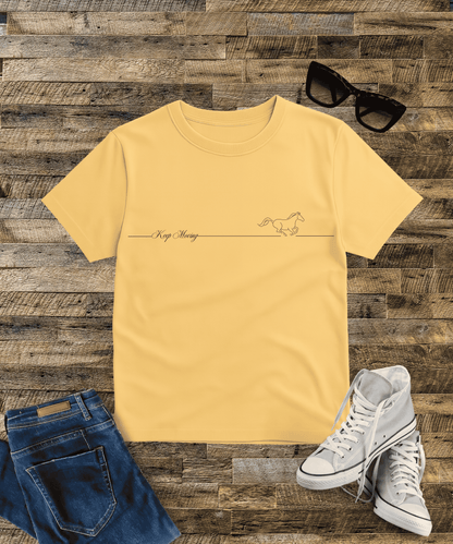 "Keep Moving" Bright Colour Oversized Male Standard T-Shirt