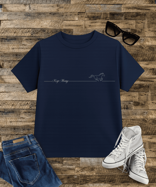 "Keep Moving" Male Oversized Standard T-Shirt