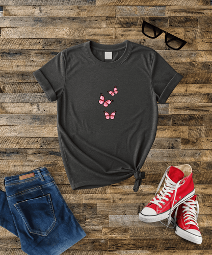 Minimalist Butterfly Design Female Classic T-Shirt