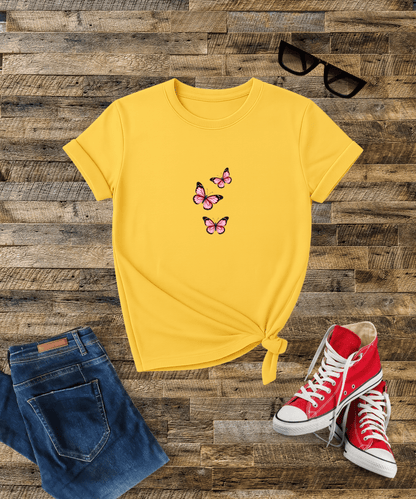 Minimalist Butterfly Design Female Classic T-Shirt