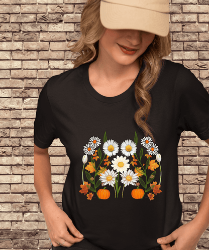 Floral Design Female Classic T-Shirt 100% cotton