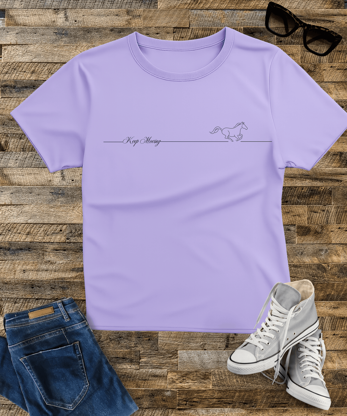"Keep Moving" Bright Colour Oversized Male Standard T-Shirt