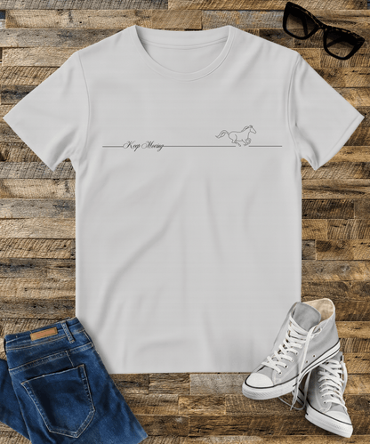 "Keep Moving" Bright Colour Oversized Male Standard T-Shirt