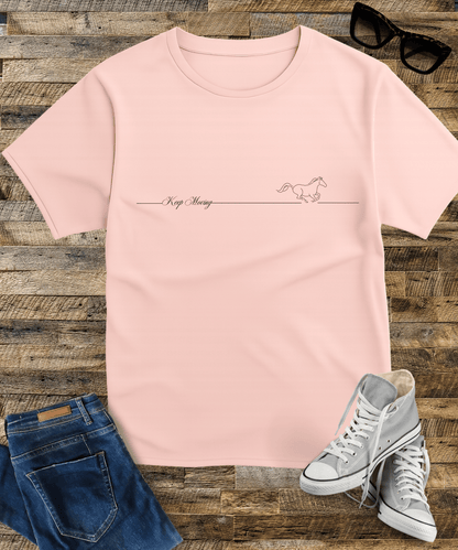 "Keep Moving" Bright Colour Oversized Male Standard T-Shirt