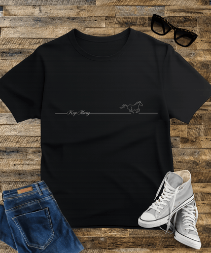 "Keep Moving" Male Oversized Standard T-Shirt